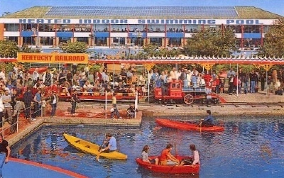 BUTLINS FILEY BOATING LAKE and TRAIN 1980s
