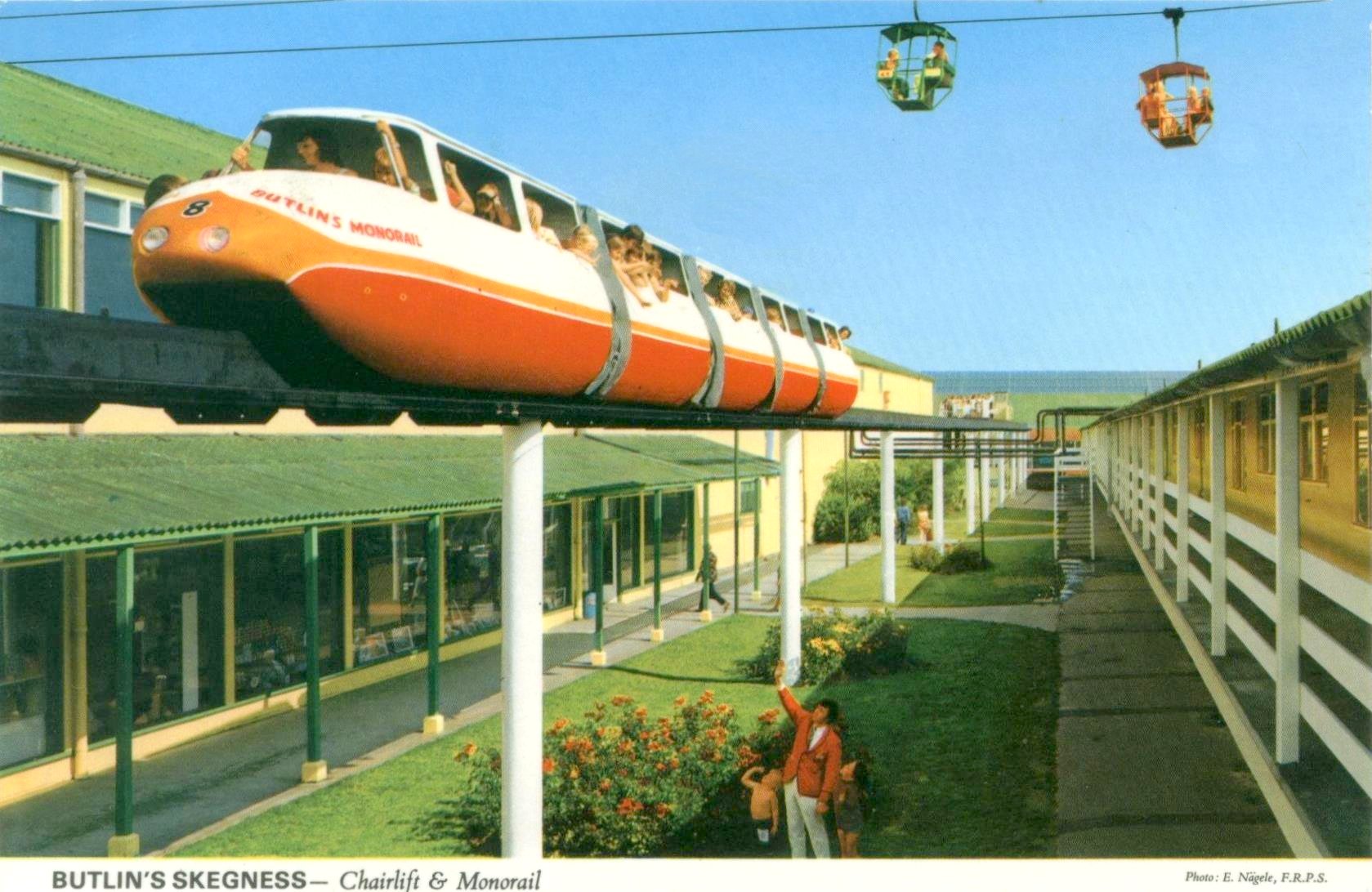Butlins Skegness monorail 1973 A.J Marriot