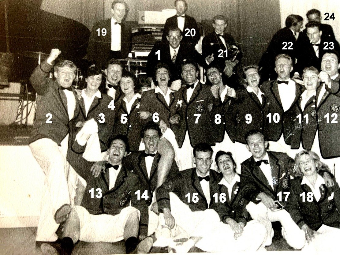 Butlins Margate 1956 Redcoat group